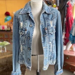 RARE True Religion denim jean jacket